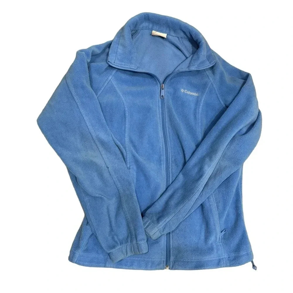 ❄️ Columbia Full-Zip Fleece Jacket Women’s Small Blue 💙